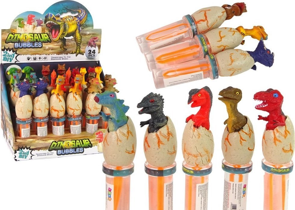 LeanToys Bańki Mydlane Dinozaury 18 cm