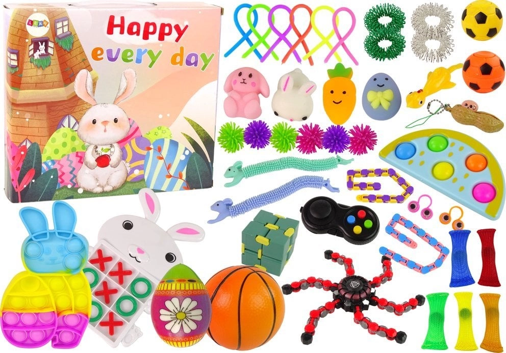 LeanToys Zestaw Zabawek Wielkanocnych Fidget Toys