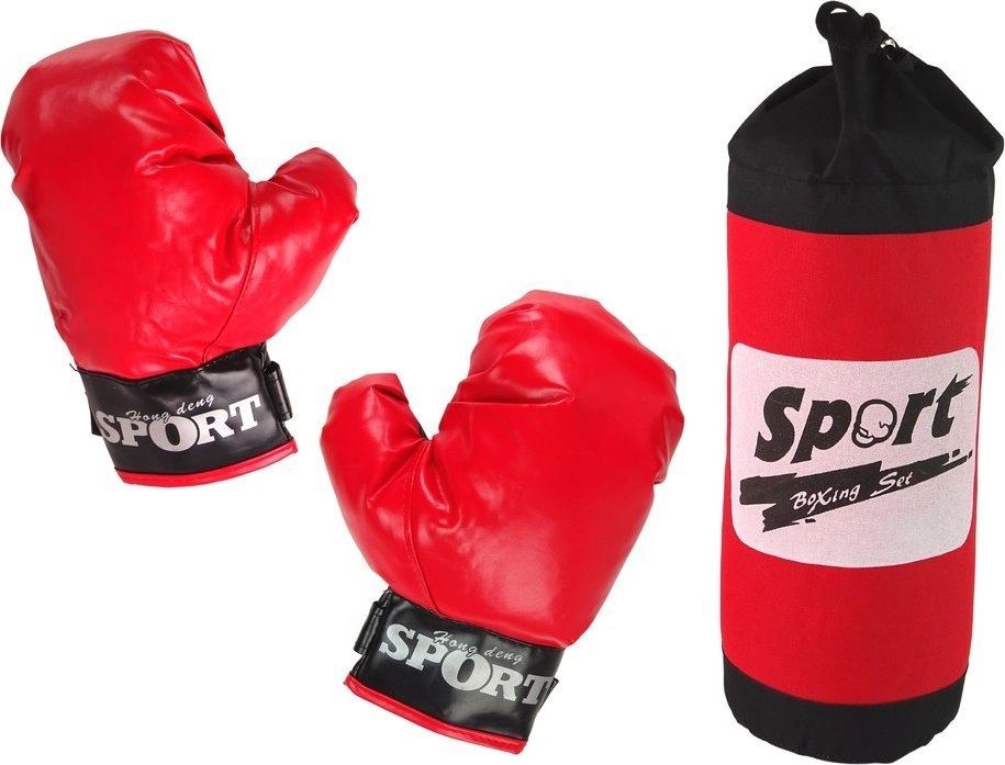 Boxing bag + gloves set 13478