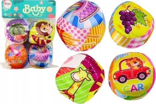 LeanToys Soft Balls Colorful Educational Rattle