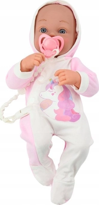 LeanToys Baby Doll With Pacifier Unicorn