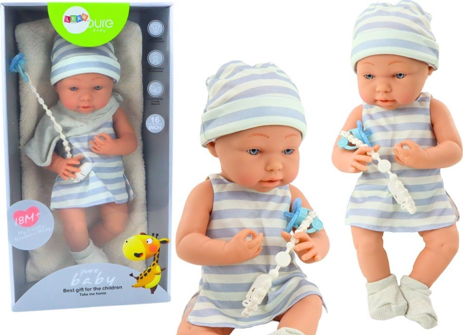LeanToys Baby Doll in Blue and