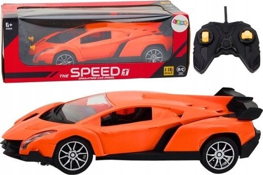 LeanToys Remote Controlled Sports Car Orange