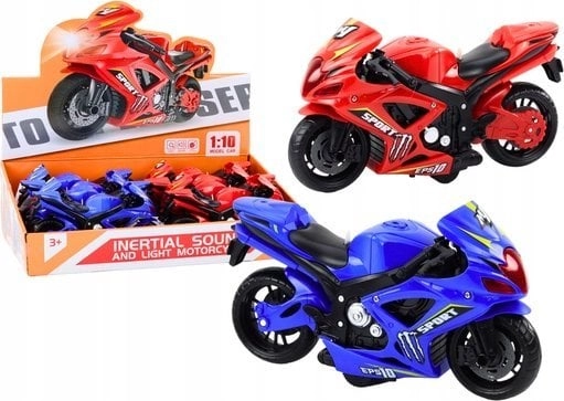 LeanToys Sports Motorcycle Friction Drive Light