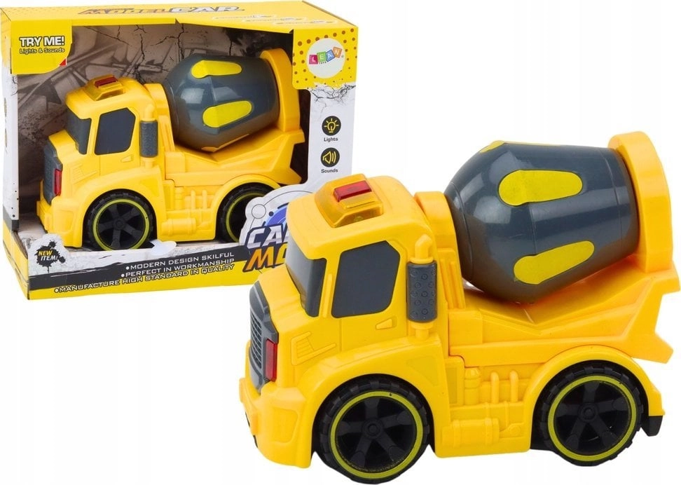 LeanToys Concrete Mixer Car Rotating Drive