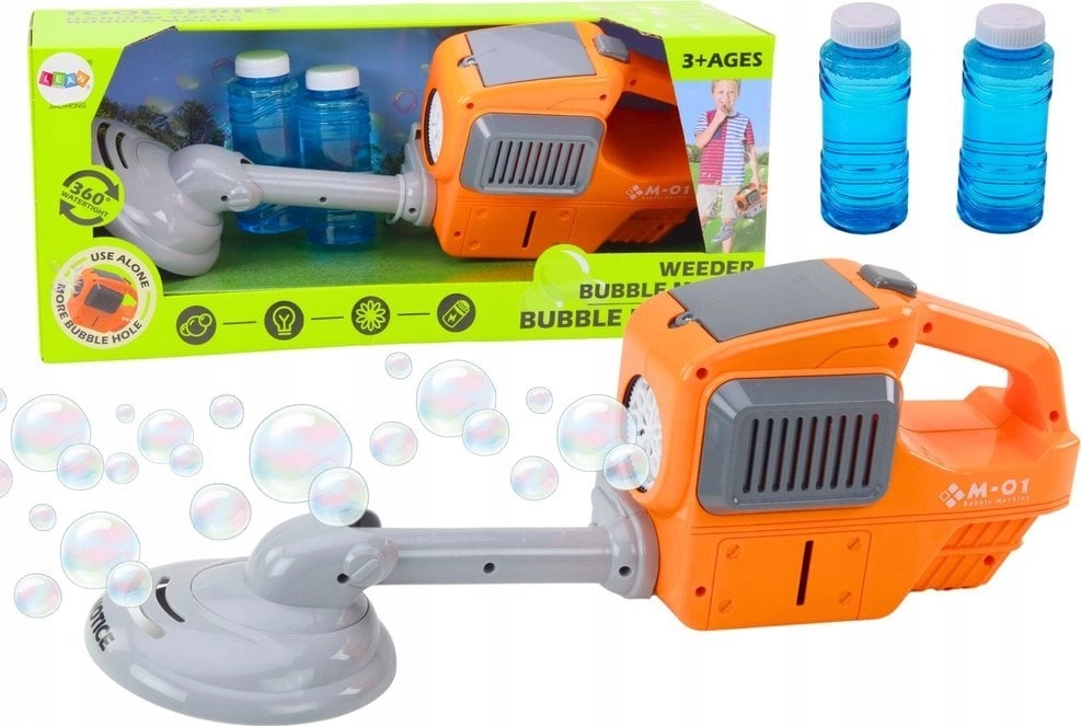 LeanToys Bubble Machine Lawn Mower Trimmer