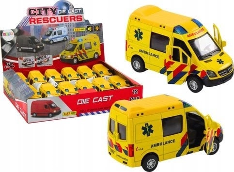 LeanToys Ambulance Ambulance 1:32 Opening Doors