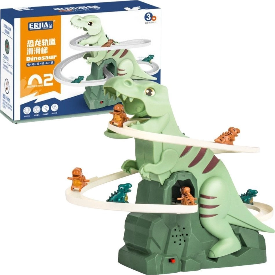 Track Slide Climbing Dinosaurs Train Lights