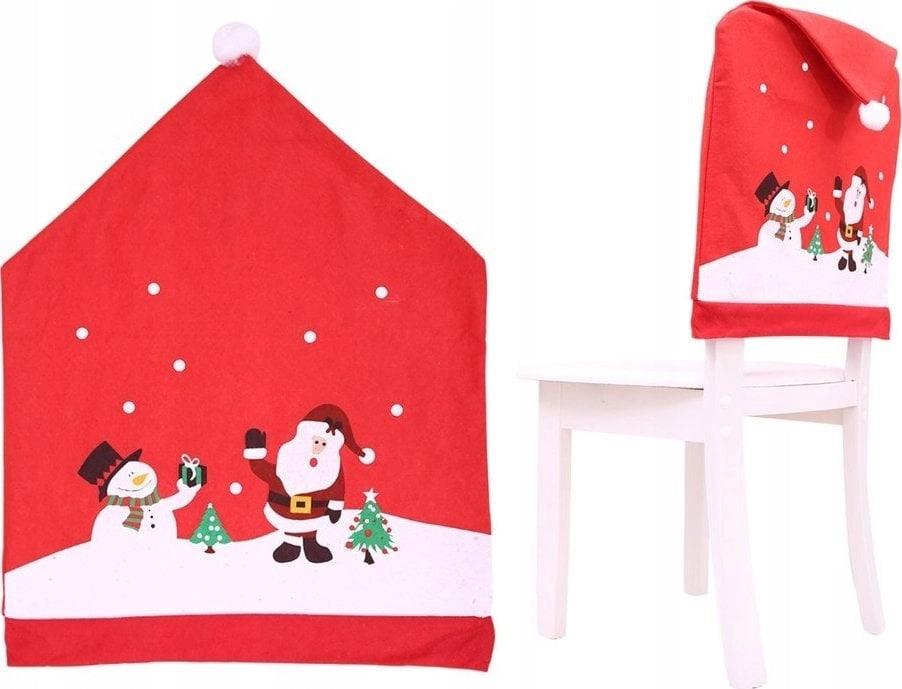 LeanToys Christmas Chair Cover Red 60cm