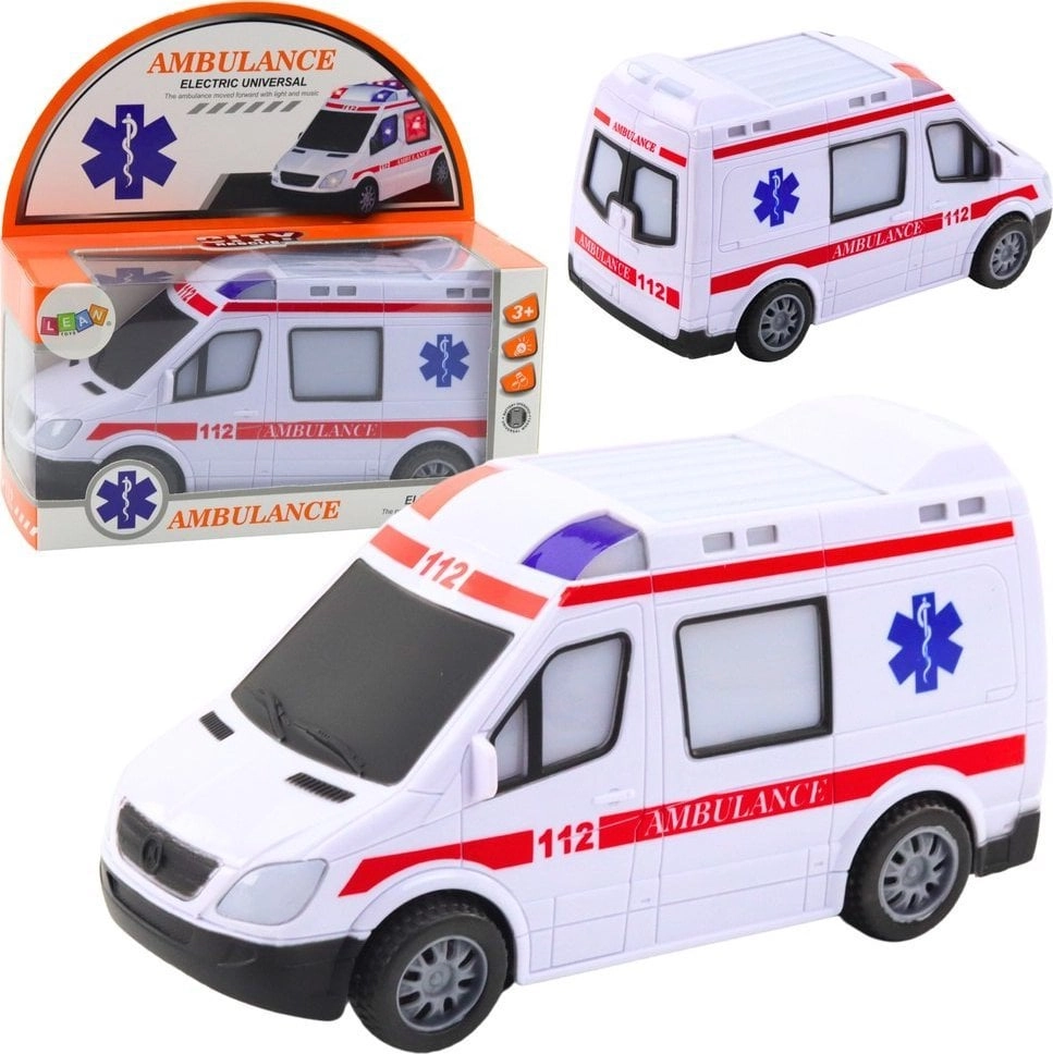 Ambulance Battery Operated Lights Sounds White