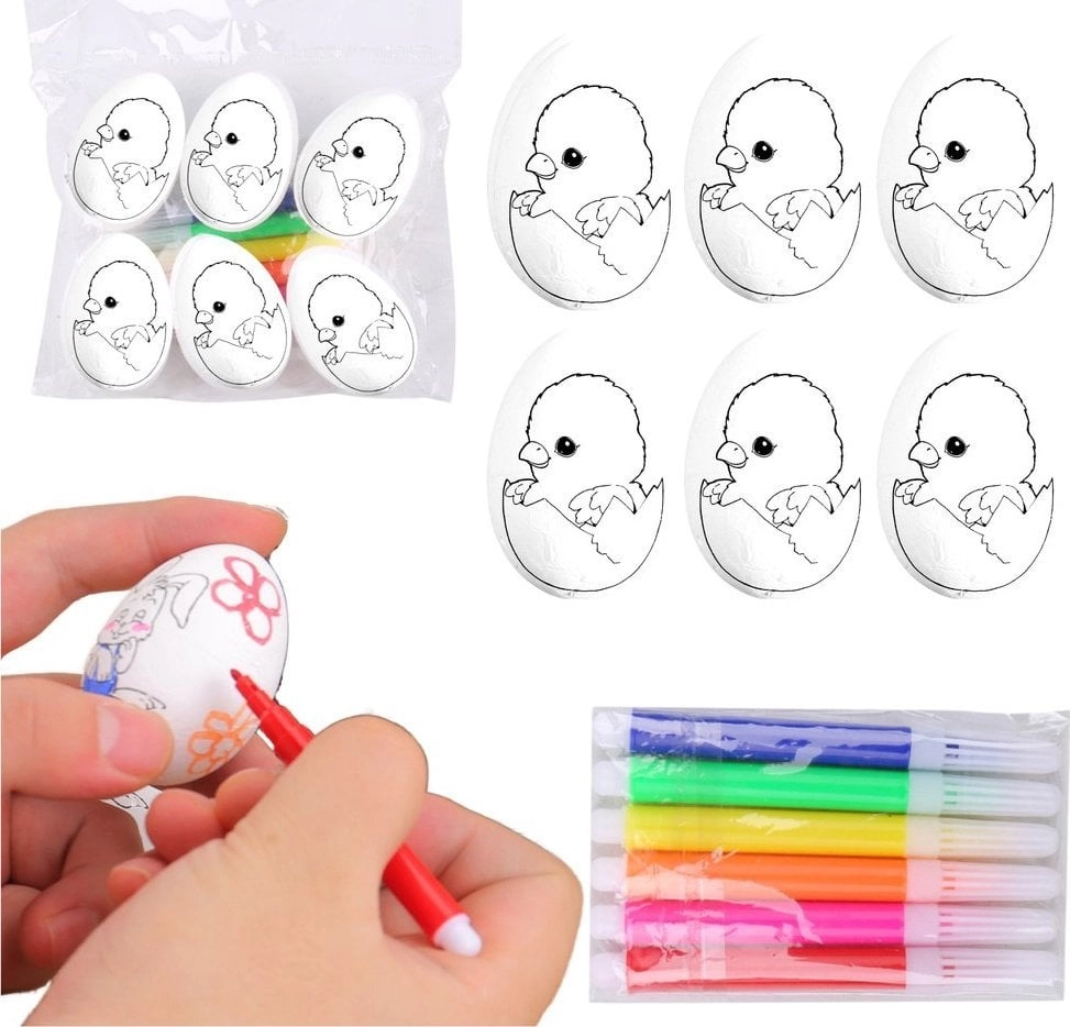 Styrofoam Easter Eggs For Painting Markers