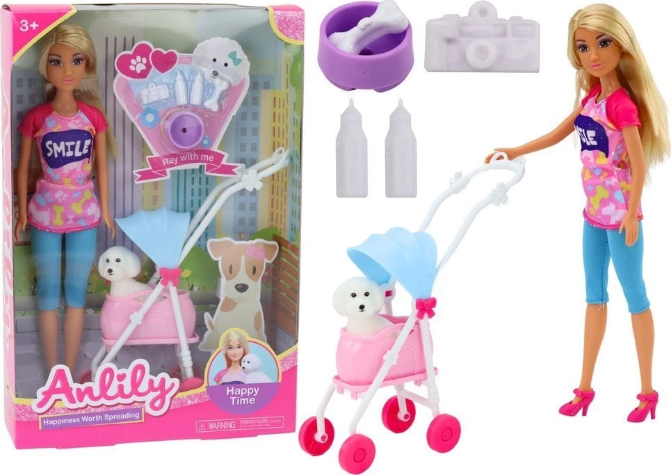 LeanToys Anlily Doll with Dog in