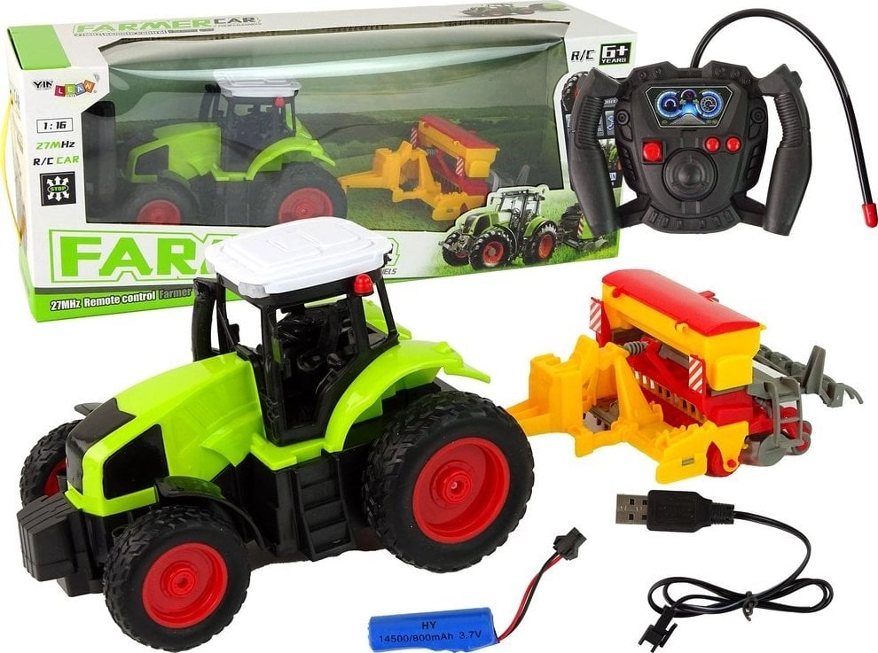 LeanToys Agricultural Vehicle Tractor With Baler