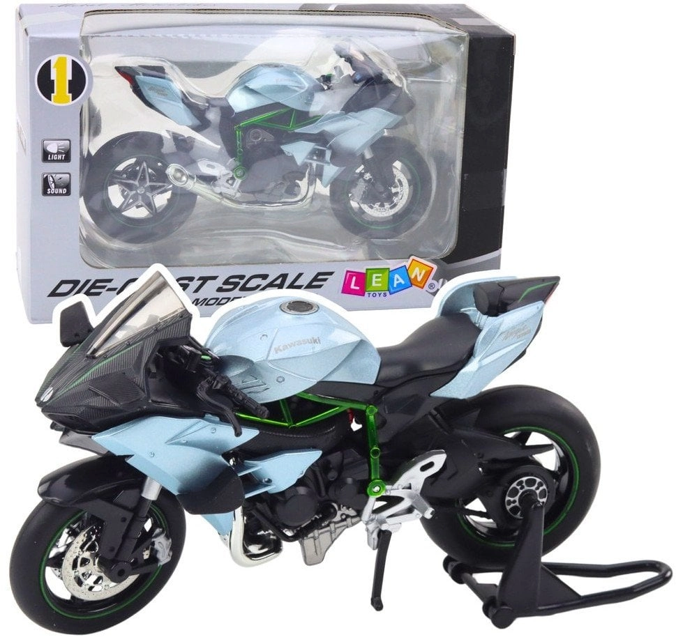 Sports Motorcycle Metal Lights Sounds Silver