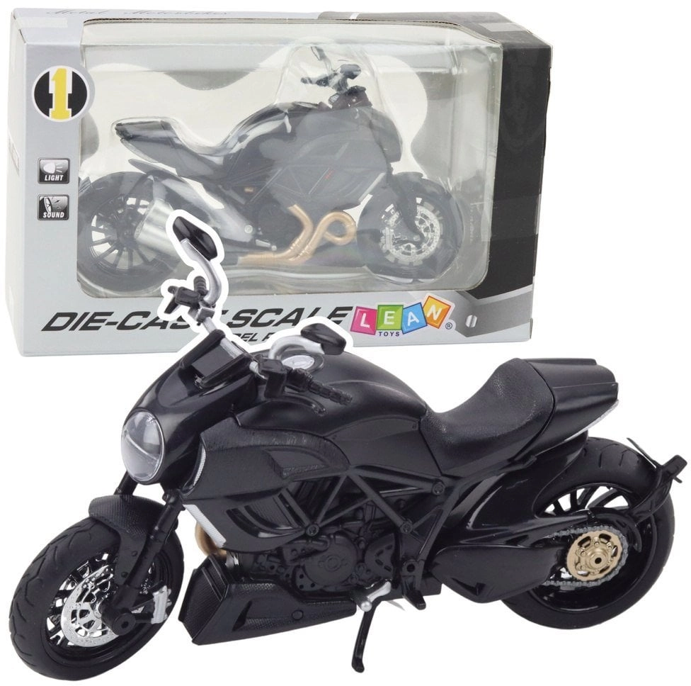 Sports Motorcycle Metal Lights Sounds Gold