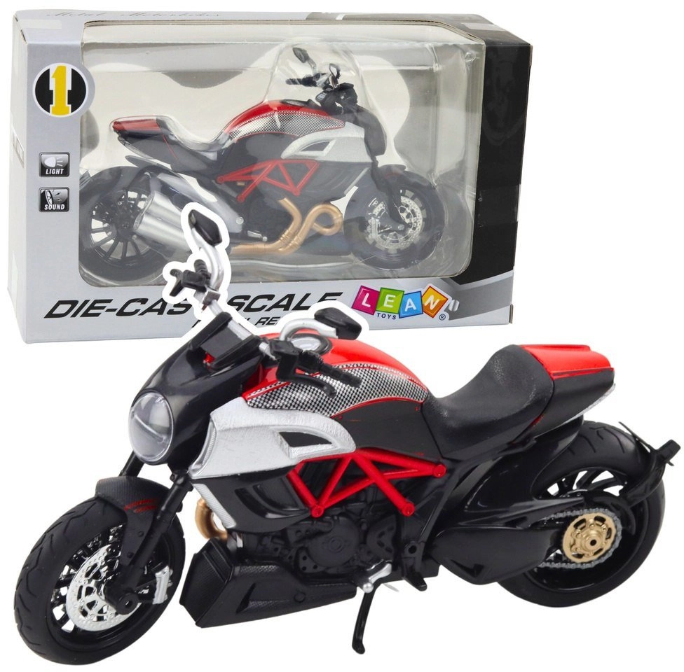 Sports Motorcycle Metal Lights Sounds Gold