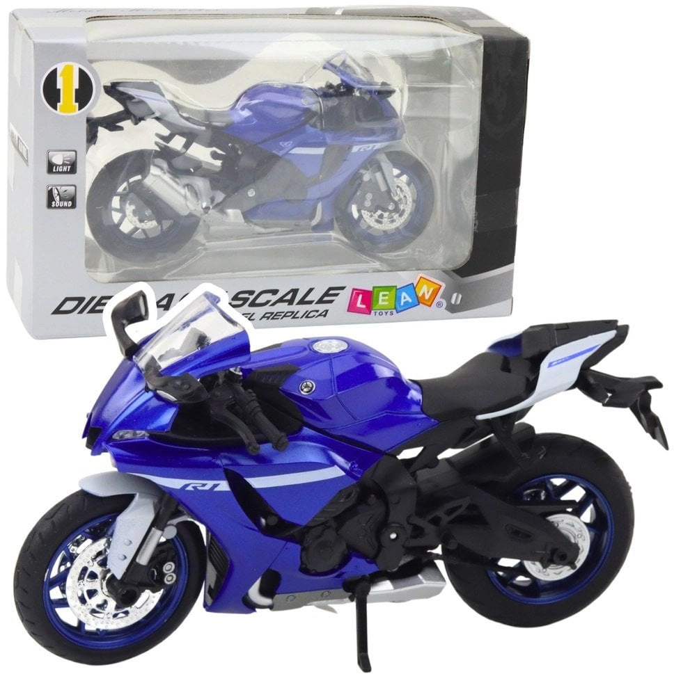 Sports Motorcycle Metal Lights Sounds Navy