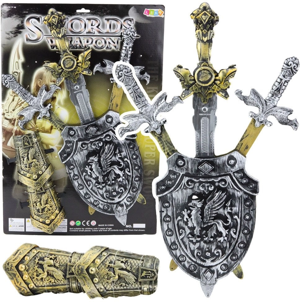 Knight Set 3 Swords Shield Protectors