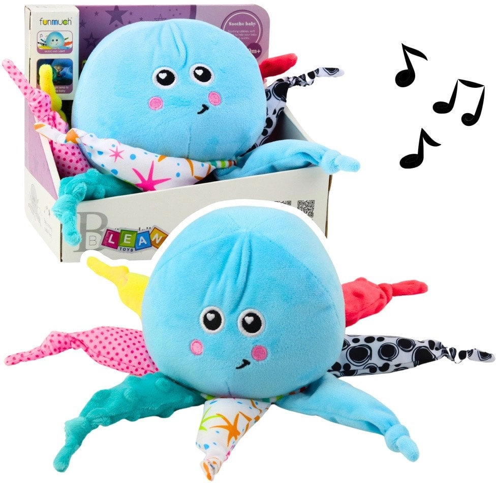 Plush Octopus Sleeping Cuddly Light Sound