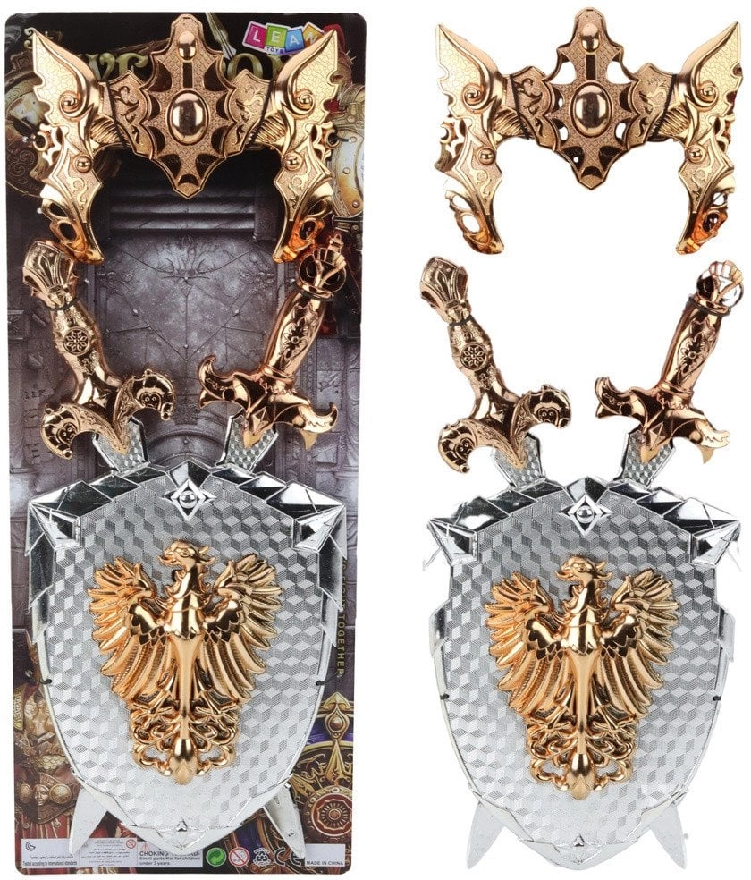 Knight Set Shield Two Swords Mask