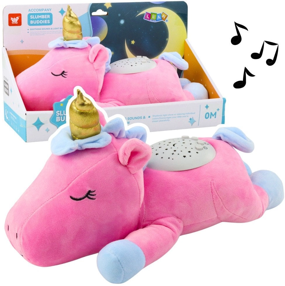 Lean Toys Plush Vienaragis Sleeping Cuddly