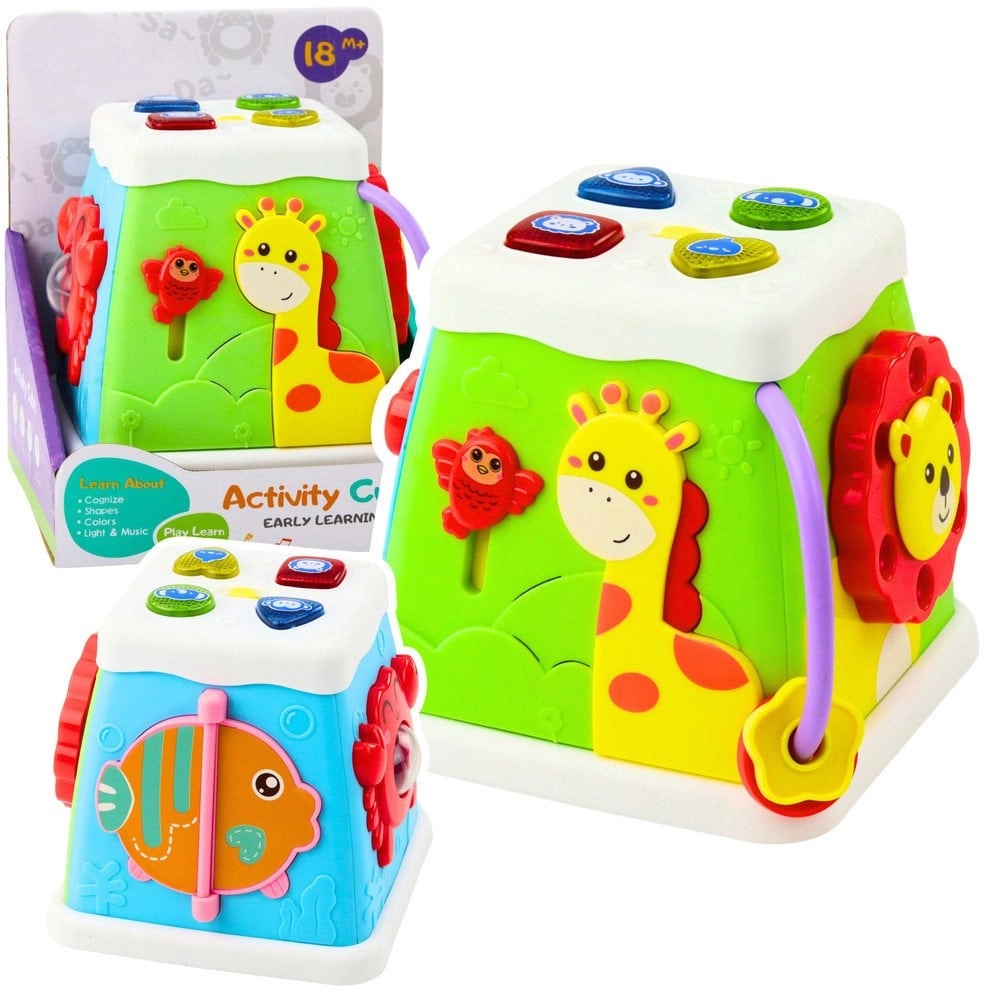 Multifunctional Interactive Educational Cube with Lights