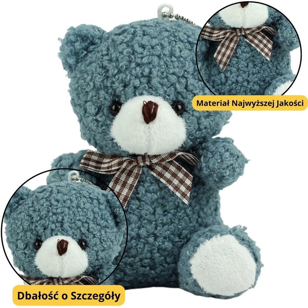 Teddy Bear Keychain Pendant Decoration Navy