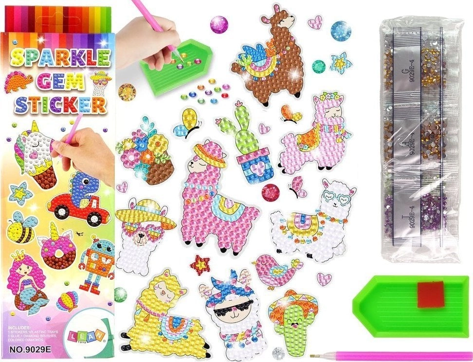 LeanToys Sticker Set Diamond Embroidery Llama