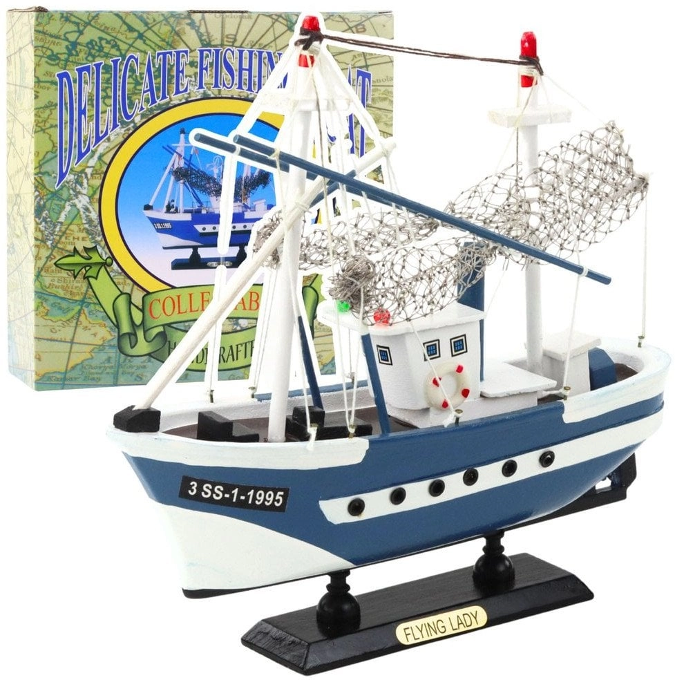 Collectible model Flying Lady blue ship