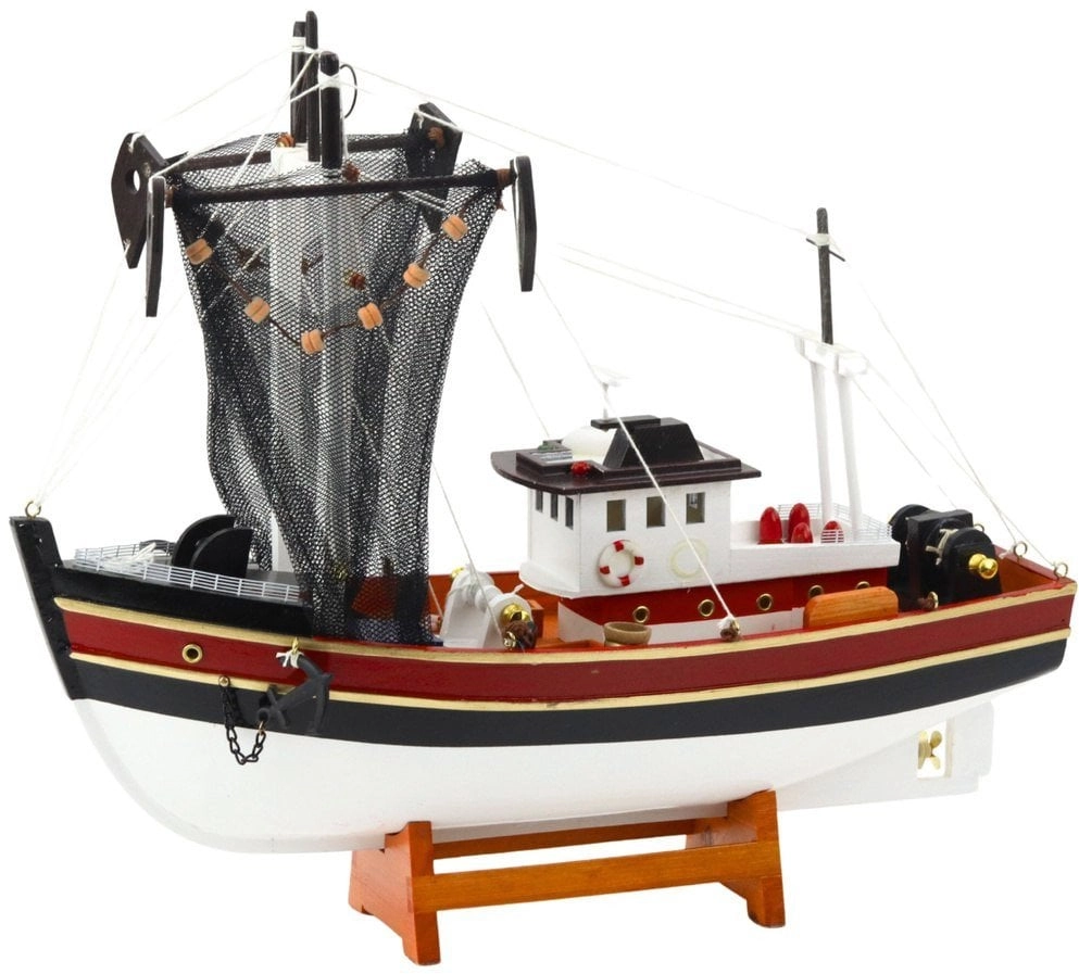 Collectible Model Decorative Ship Fishing Cutter