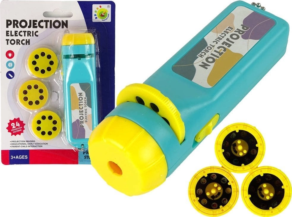 LeanToys Blue Photo Projector 24 Images