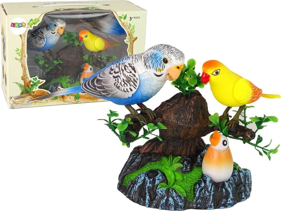 LeanToys Singing Moving Parrots Colorful Tree