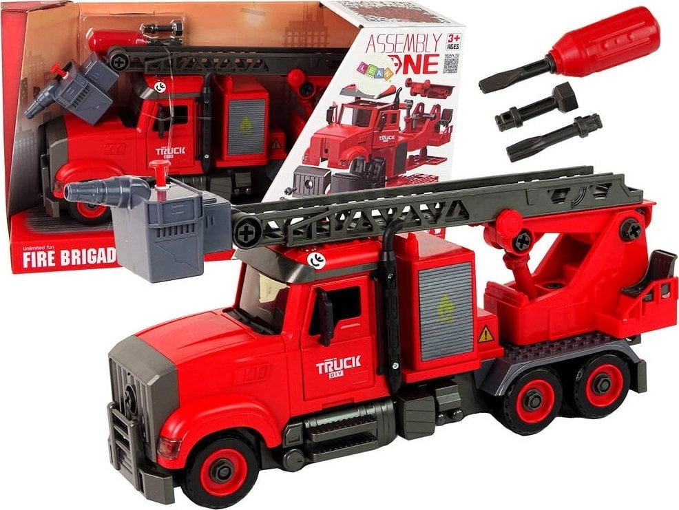 Disassembly fire truck with accessories 15923