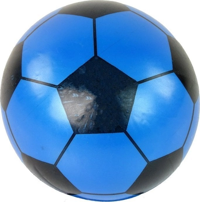 LeanToys Ball Blue Black Rubber Large