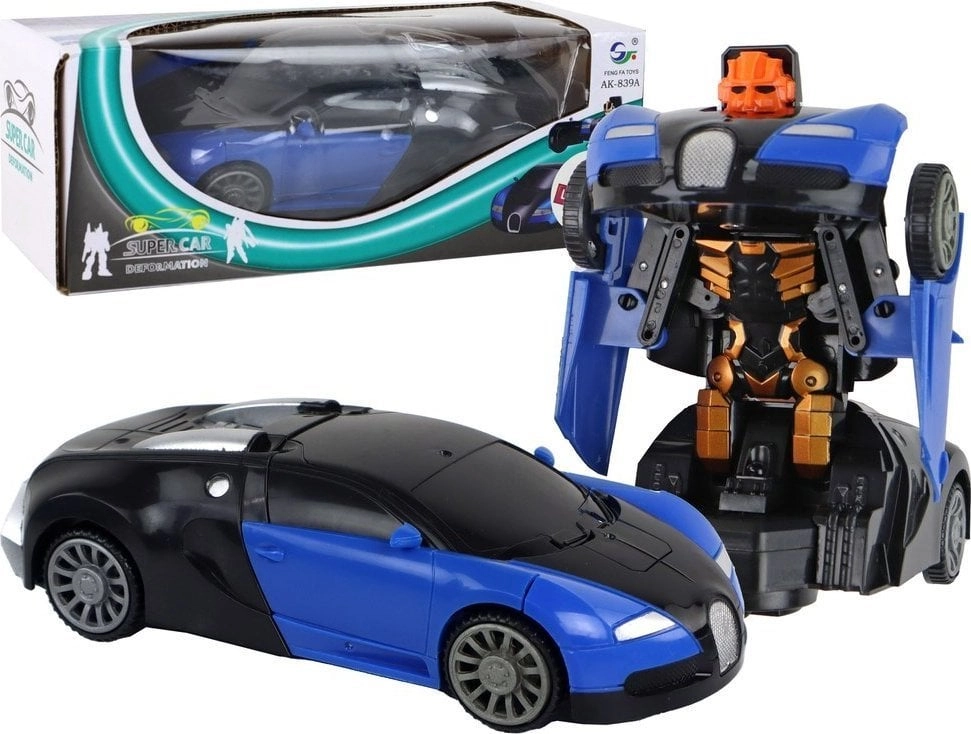 LeanToys Robot Car 2in1 Bugatti Blue