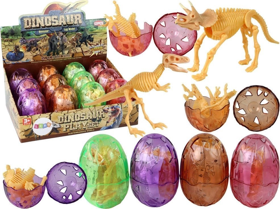 Openable dinosaur egg  yellow figurine  9