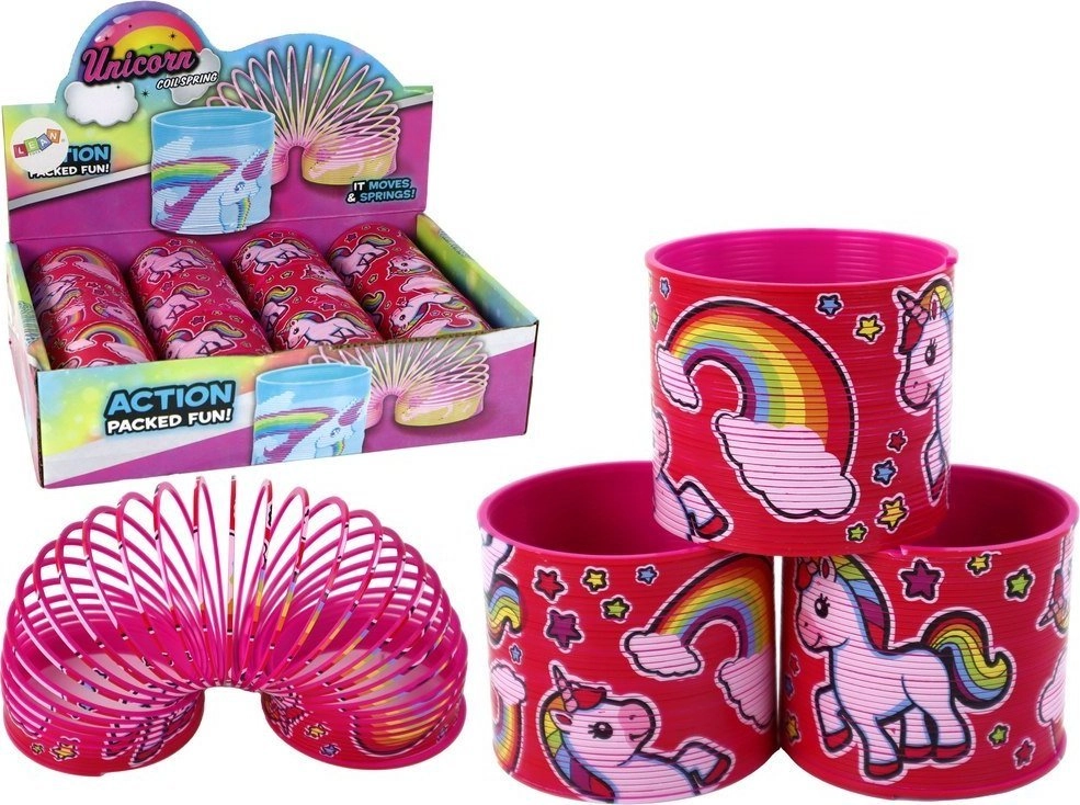 LeanToys Iconic Pink Unicorn Relaxing Spring