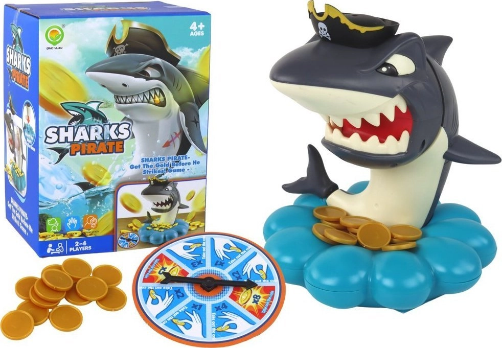 LeanToys Arcade Game Shark Pirate Exploding