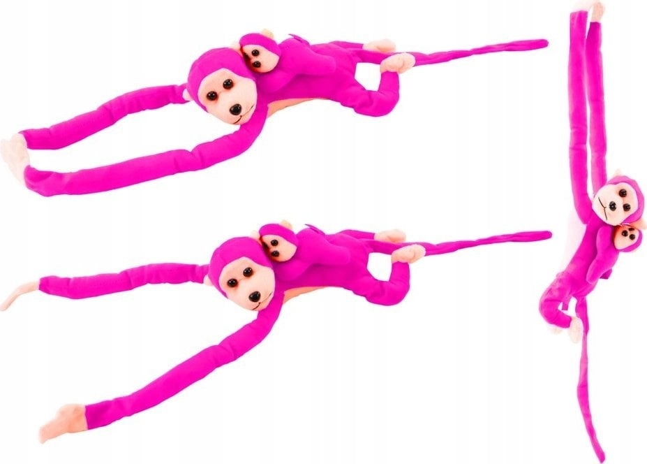 LeanToys Maskotka Pluszowa Małpka z Dzieckiem
