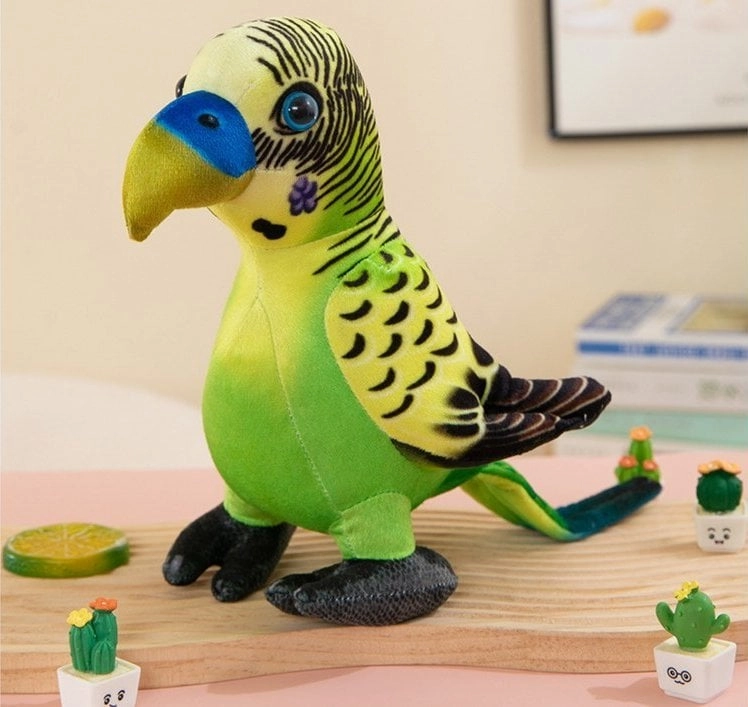 LeanToys Plush Green Parrot Mascot 20