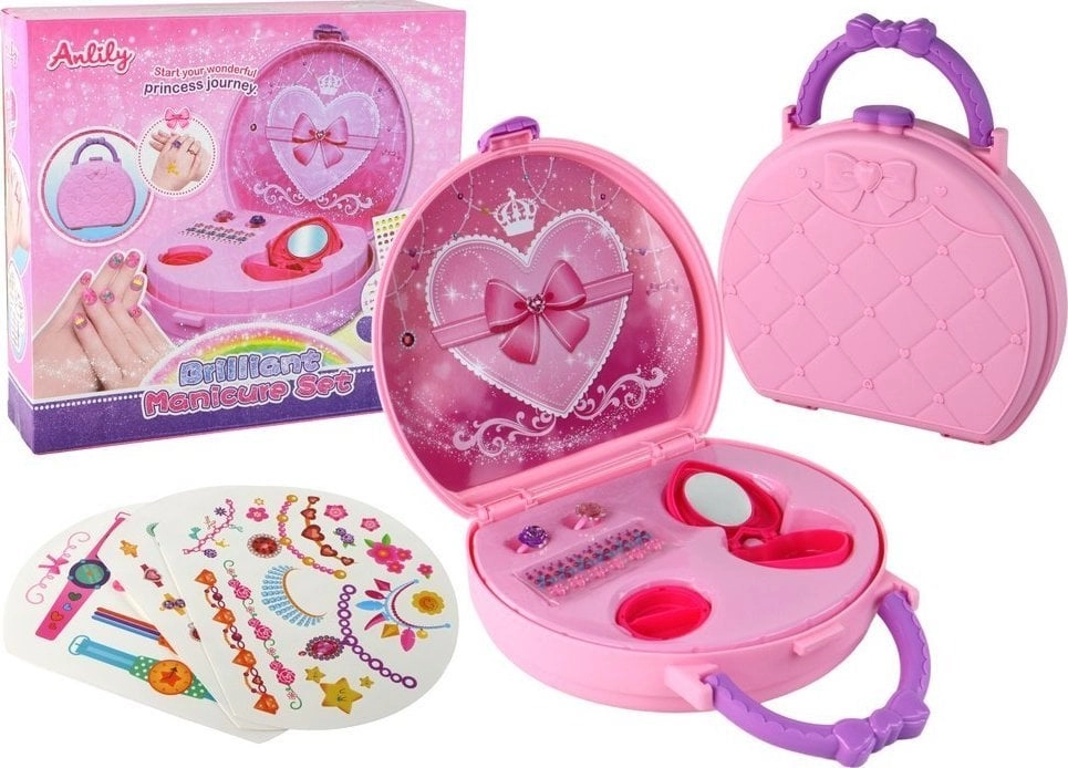 LeanToys Beauty Set Suitcase With Accessories