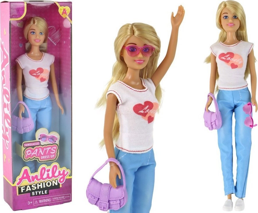 LeanToys Lalka Dla Dzieci Anlily Długie