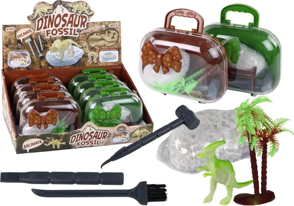 Archaeologist Excavation Set Dinosaurs In Suitcase