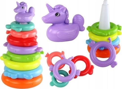 LeanToys Pyramid Unicorn Puzzle 8 Circles
