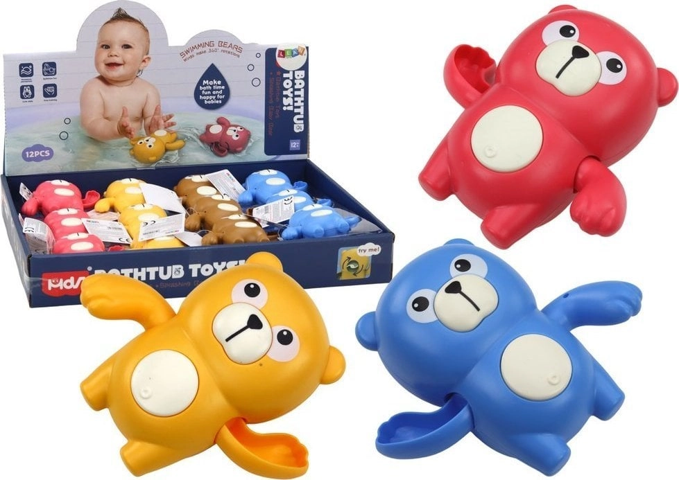 Teddy bear MIX wind-up bath toy
