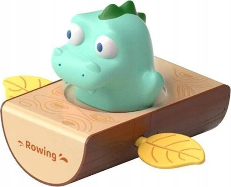 LeanToys Wind-Up Bath Toy Dinosaur in
