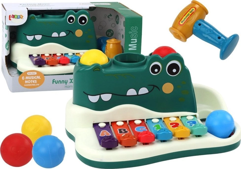 LeanToys Cymbals Piano Crocodile Organ Interactive