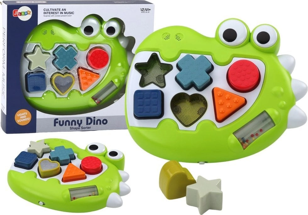 LeanToys Sorter Sensory Dinosaur Playing Melodies