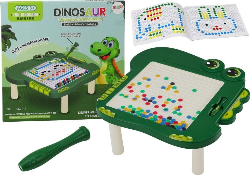 LeanToys Table Magnetic Board Educational Dinosaur