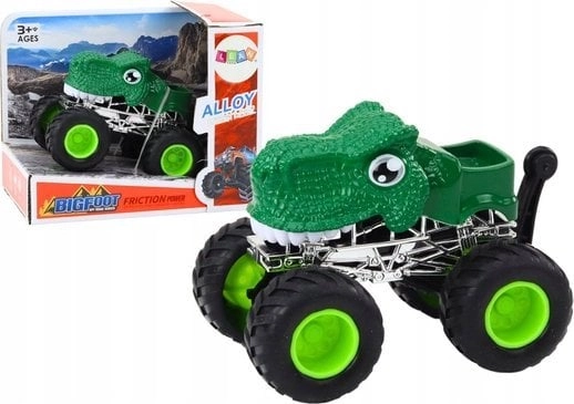 LeanToys Off-road Car Dinosaur Large Rubber